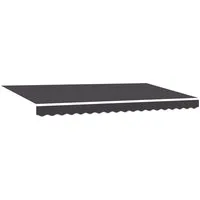 vidaXL Markise Markisenersatzstoff Anthrazit 380 x 195 cm Polyester (1-St)
