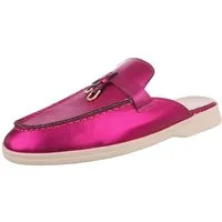 Ital-Design Damen Mules Freizeit Pantolette (86192509) Blockabsatz Pantoletten in Pink