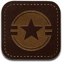 Mono-Quick Aufnäher Bügelbild, Aufbügler, Applikationen, Patches, Flicken, zum aufbügeln, Polyester, Leder Stern - Größe: 2,9 x 2,9 cm