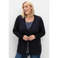 Sheego Strickjacke Strickjacke Langarm aus feinem Viskosemix