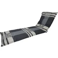 Madison Liegenauflage F 331 Outdoor grey Auflage für Liegen 200x60 cm Polster Kissen, (1 St., 1 Auflage), für Gartenliegen