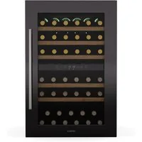 Klarstein Weinkühlschrank Vinsider 57 Duo Weinkühl 2 Zonen 57 Flaschen 5-22°C 38 dB 5 Holzregale, für 57 Standardflaschen á 0,75l,Flaschenkühlschrank Weintemperierschrank Weinschrank Einbau Holzregale