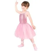 JADEO Kostüm Ballerina-Kostüm für Kinder mit Pailletten Tänzerin rosa