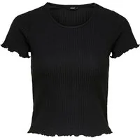 ONLY T-Shirt Damen T-Shirt 1er Pack Polyester ONLEMMA SHORT TOP (Packung, 1er Pack)