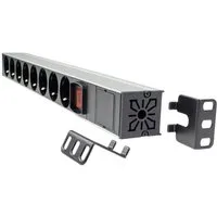 as - Schwabe Multi-Winkel Steckdosenleiste 7-fach, 19“ RACK 18195 Steckdosenleiste, mit Schalter