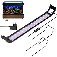 Clanmacy LED Aquariumleuchte LED Aquarium-Beleuchtung, Länge verstellbar, Energiesparend,35-105cm, 10W für 35-50cm aquarium