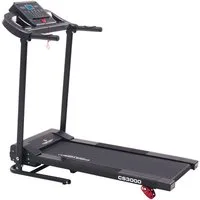 Christopeit Sport® Laufband CS 3000 (mit integrierten Handpulssensoren und Soft-Drop-Klappsystem), bis max. 8 km/h, klappbar, 120 kg max. Benutzergewicht