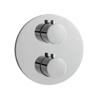 Herzbach Design new Fertigmontageset 11.503055.1.01 Unterputz-Brause-Thermostat round, chrom