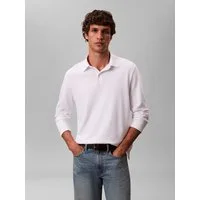 Calvin Klein Langarm-Poloshirt LS SUPIMA COTTON SOLID POLO regular fit mit Rundhalsausschnitt