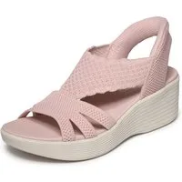 Skechers PARALLEL LITE-SUMMER INVITE Plateausandale Schlupfschuh, Sandalette, Sommerschuh mit softem Fersenriemen