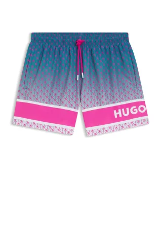 HUGO RED Menswear - PALMS_SWIM_SHORTS Open Blue - Gr. - M