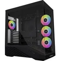 Vector V100R, Tower-Gehäuse schwarz, Tempered Glass x 2