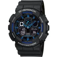 CASIO G-SHOCK Chronograph GA-100-1A2ER, Quarzuhr,Armbanduhr,Herrenuhr,digital, bis 20 bar wasserd.Resinarmband
