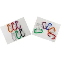 Yudu Karabiner 12 stück Alu Schraubkarabiner Karabinerhaken Karabiner Schnapphaken