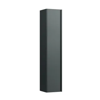 LAUFEN Hochschrank BASE 335x350x1650 1Tür Scharn. li 5 Ablg. Griff alu schwarz verkehrsgrau, H403033 H4030331102661