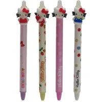 Hello Kitty Kugelschreiber - 4 Stück Gelstift mit Radierfunktion Schreibstift mit 3D Figur, (4-tlg)