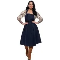 QueenKerosin Jeanskleid Josie im Workwear-Look