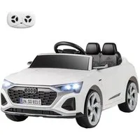 KOMFOTTEU Elektro-Kinderauto, Belastbarkeit 30 kg, Audi SQ8, 12-V-Elektrofahrzeug mit 2,4-G-Fernbedienung