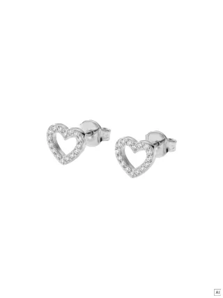 PURELEI Hearts Of Love Ohrringe mit Zirkonia Steinen