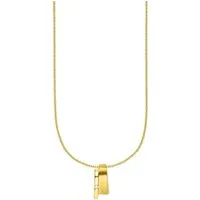 Bruno Banani Kette mit Anhänger Schmuck Geschenk Silber 925 Halsschmuck Halskette Ankerkette, mit Zirkonia (synth)