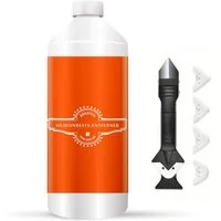 BEKATEQ LS-575 Silikonreste Entferner inkl. Werkzeug Allzweckreiniger (Set beinhaltet 1x Entferner (250 ml) und 1x Fugenwerkzeug, [- Silikonentferner, Silikonfugen Reiniger Silikon Wachs Dichtstoff für Keramik, Glas, Metall)