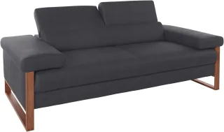 W.SCHILLIG 2-Sitzer "finn" German Design Award 2016, Fußgestell Nussbaum natur, Breite 210 cm