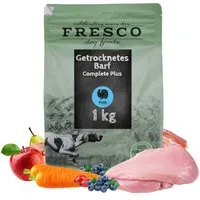Fresco Dog TrockenBarf Hundefutter Trocken Pute, 1kg / 2,5kg / 5kg, Trockenfutter für: Hunde, Getreidefrei, 80% Frischfleisch, ohne Zusätze