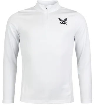 Castore AMC Core Herren Weiß Midlayer Tennisoberteil