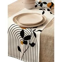 LIVINA HOME Tischläufer Premium Tischdecke abwaschbar, Tischband, moderne Leinenoptik Decke, Tischtuch, Gartentischdecke, Tafeltuch, Oster Deals Sale!