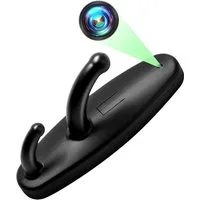 SpionProfi Überwachungskamera 32GB Kleiderhaken Mini Kamera Video Ton Bild Aufnahme Haus Zimmer (Innenbereich, 1-tlg., Versteckte Kamera Mini Spycam Spion Cam im Kleiderhaken)