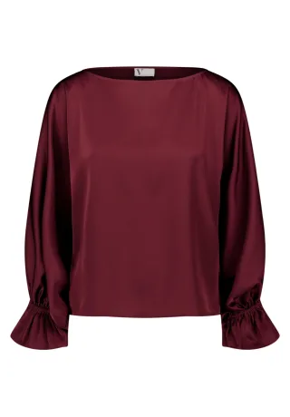 V by Vera Mont - Satin-Bluse - Gr. - 40