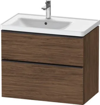Duravit D-Neo Waschtischunterbau wandhängend Nussbaum dunkel Matt 784x452x625 mm - DE43570BD210000 DE43570BD210000