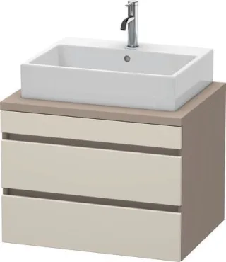 Duravit DuraStyle Konsolenwaschtischunterbau wandhängend Taupe & Basalt Matt 700x548x512 mm - DS5316 DS531609143