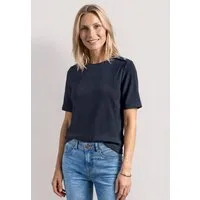 STREET ONE Kurzarmshirt Kurzarm Sommershirt mit Knopfdetails