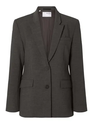 selected women - SLWRITA LS CLASSIC BLAZER DGM NOOS Grau - Gr. - 34
