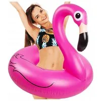 Festivalartikel Schwimmring Großes Flamingo-Schwimmring 120cm - Ideal für Kinder & Erwachsene