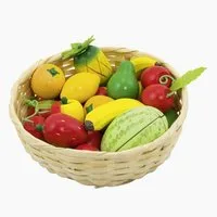 goki Kinder-Küchenset Obst im Korb, (packung, 23-tlg., Anzahl-Teile: 23), besonders realitätsnah spielen