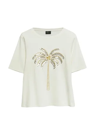 s.Oliver BLACK LABEL - T-Shirt creme - Gr. - 40