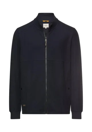 camel active - Sweatjacke mit verstellbarem Tunnelzug blau - Gr. - XXL