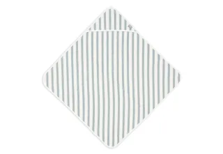 Jollein Kapuzenhandtuch Frottee 75x75 cm Stripe Terry - Sea Green