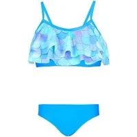 Aquarti Bustier-Bikini Aquarti Mädchen Bikini Set Bustier Bikinislip Zweiteiliger Badeanzug