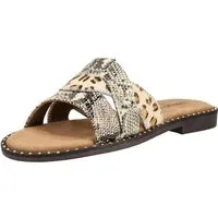 Lazamani Lazamani Pantoletten Leder/Textil Pantolette