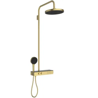 Ideal Standard Duschsystem m.Brausethermostat Solos Brushed Gold, A7882A2 A7882A2