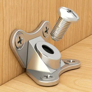 Zinc Alloy Corner Bracket L Shaped Support Connector 10 Pack Rust Resistant Heavy Duty Screws Included Furniture Hardwar
