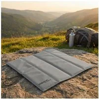 shop'n smile ideoon Thermositzkissen Faltbares Sitzkissen Outdoor Thermokissen Wasserdicht 30x32x1 cm Grau, 1-tlg., 1er-Set & 2er-Set, Faltbares, wasserdichtes Outdoor-Thermokissen für Camping, Stadion