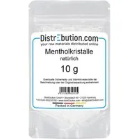 DistrEbution Sauna-Aufgussset Mentholkristalle aus 100% Minzöl, 10g Reines Menthol, Sauna Aufguss (1-tlg) Mit intensivem Duft