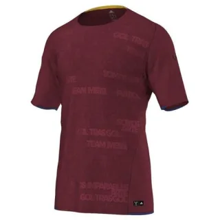 Adidas adizero f50 Messi TRG Mens Burgunderte T-Shirt