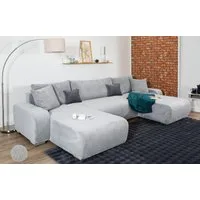 COLLECTION AB Wohnlandschaft Paola U-Form, B: 314 cm, Bettfunktion, Bettkasten & 4 Zierkissen, Federkern