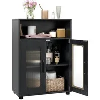 COSTWAY Badkommode, Badezimmerschrank mit Stauraum, Sideboard 60x30x83cm