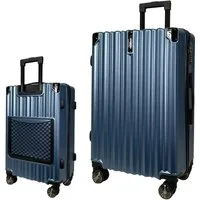 SIGN German Design Trolley Reisekoffer Hartschalen-Koffer, 360° Zwillingsrollen M/L/XL, Netztasche auf der Rückseite